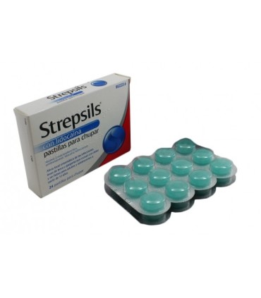 Comprar STREPSILS CON LIDOCAINA PASTILLAS PARA CHUPAR , 24 pastillas