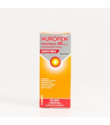 Comprar NUROFEN PEDIATRICO 40 MG/ML SUSPENSION ORAL SABOR FRESA, 1 frasco de 150 ml