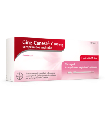 Comprar GINE-CANESTEN 100 mg COMPRIMIDOS VAGINALES , 6 comprimidos BAYER