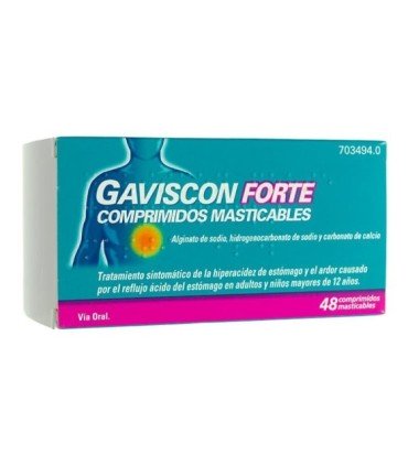 Comprar GAVISCON FORTE COMPRIMIDOS MASTICABLES , 48 comprimidos GAVISCON