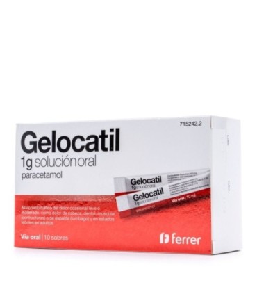 Comprar GELOCATIL 1 g SOLUCION ORAL,10 sobres