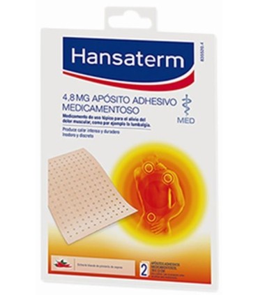 Comprar HANSATERM 4,8 MG APÓSITO ADHESIVO MedicamentosO 2 apositos 12 x 18 cm 