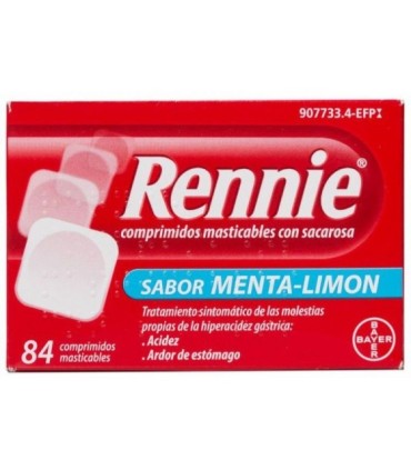 Comprar RENNIE 680 MG/80 MG COMPRIMIDOS MASTICABLES CON SACARINA, 48 comprimidos BAYER