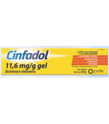 CINFADOL 11,6 mg/g GEL CUTANEO 1 TUBO 60 g