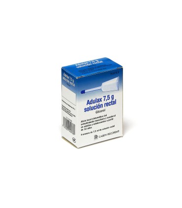 adulax 7,5 g solución rectal , 4 aplicadores