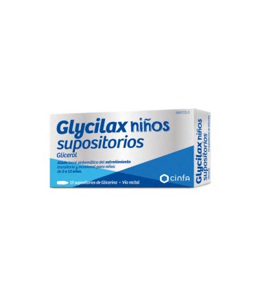 glycilax niños supositorios, 15 supositorios