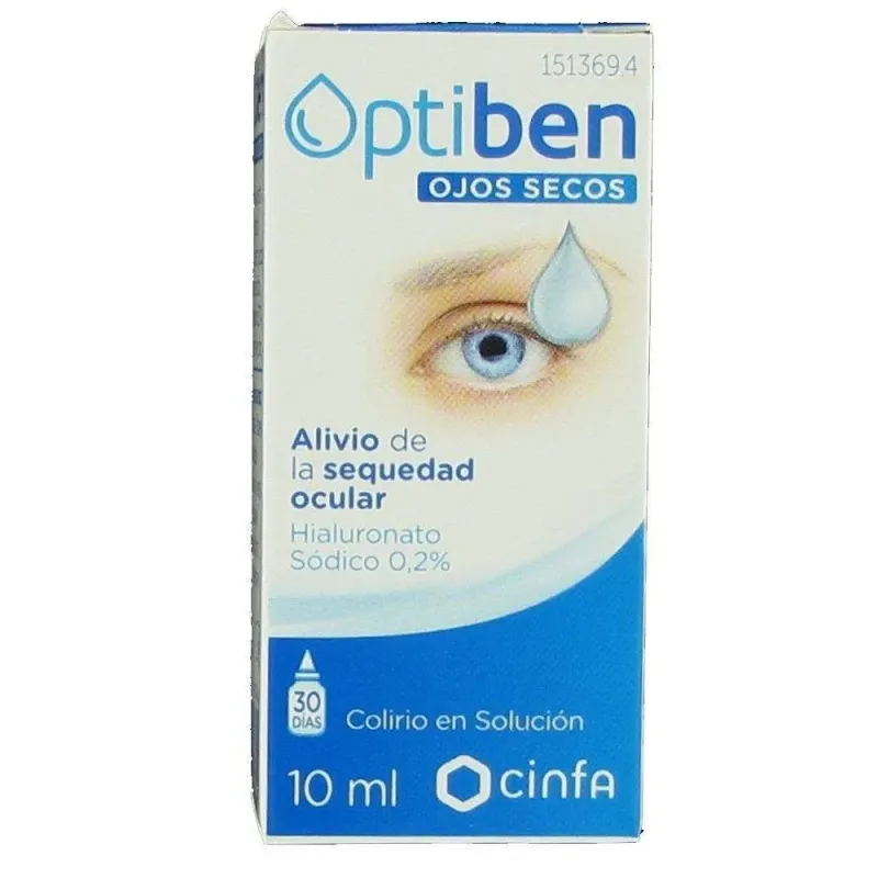 OPTIBEN OJOS SECOS GOTAS SEQUEDAD OCULAR 10 ML