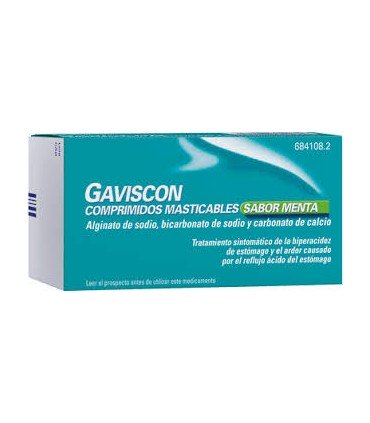 Comprar GAVISCON COMPRIMIDOS MASTICABLES SABOR MENTA,24 comprimidos