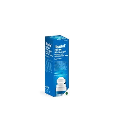 Comprar IBUDOL ROLL-ON 50 MG/G GEL ENVASE CON APLICADOR DE BOLA , 1 tubo de 60 g