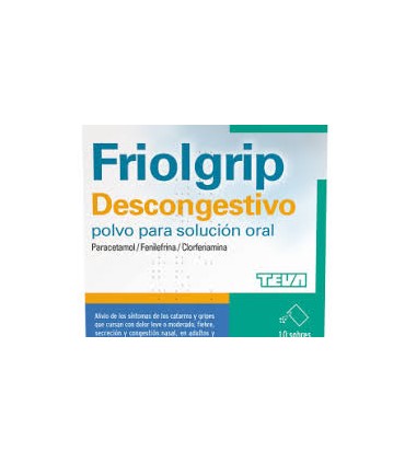 Comprar FRIOLGRIP ANTITUSIVO POLVO PARA SOLUCION ORAL , 10 sobres