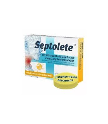Septolete 3 Mg/1 Mg Sabor Miel Y Limon 16 Pastillas
