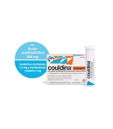 Comprar COULDINA INSTANT CON ACIDO ACETILSALICILICO GRANULADO EFERVESCENTE , 20 sobres
