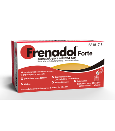 frenadol forte granulado para solucion oral , 10 sobres