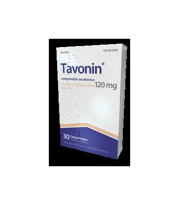 Comprar TAVONIN 120 MG COMPRIMIDOS RECUBIERTOS CON PELICULA , 30 comprimidos