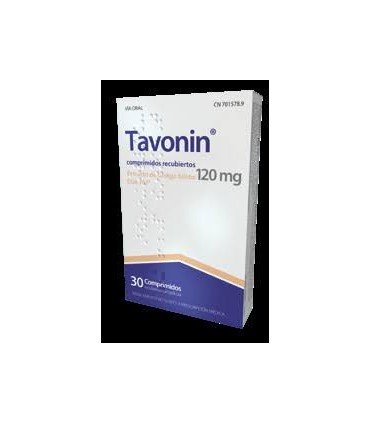 Comprar TAVONIN 120 MG COMPRIMIDOS RECUBIERTOS CON PELICULA , 30 comprimidos