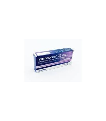 Comprar NORMODORM 25 MG COMPRIMIDOS RECUBIERTOS CON PELICULA , 14 comprimidos