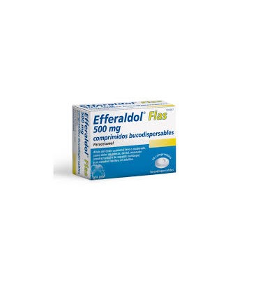 Comprar EFFERALDOL FLAS 500 MG COMPRIMIDOS BUCODISPERSABLES, 16 comprimidos (8 + 8)