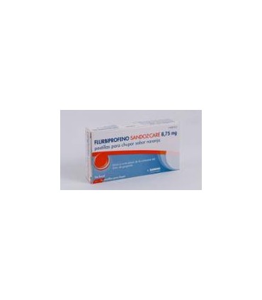 Comprar FLURBIPROFENO SANDOZ CARE 8,75 MG PASTILLAS PARA CHUPAR SABOR NARANJA, 16 pastillas (Blister PVC/PVDC/Al 250/120/20 o 30
