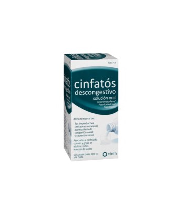 Comprar CINFATOS DESCONGESTIVO SOLUCION ORAL, 1 frasco de 125 ml (vidrio)