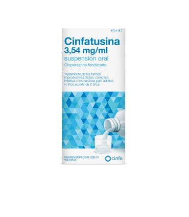 Comprar CINFATUSINA 3,54 mg/ml SUSPENSIÓN ORAL, 1 frasco de 200 ml (vidrio)