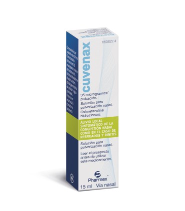 cuvenax 35 microgramos/ pulsación solución para pulverización nasal, 15 ml