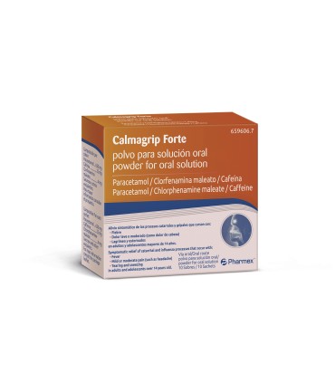 calmagrip forte polvo para solución oral, 10 sobres