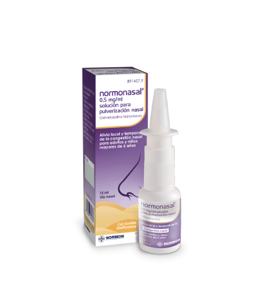 normonasal 0,5 mg/ml solución para pulverización nasal 15ml