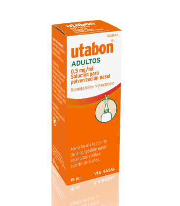utabon adultos 0,5 mg/ml solucion para pulverizacion nasal, 1 frasco de 15 ml
