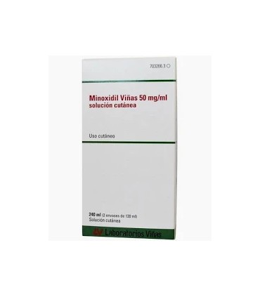 Comprar MINOXIDIL VIÑAS 50 mg/ml SOLUCION CUTANEA, 2 frascos de 60 ml