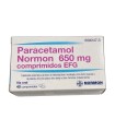 PARACETAMOL NORMON 650 mg COMPRIMIDOS EFG, 40 comprimidos
