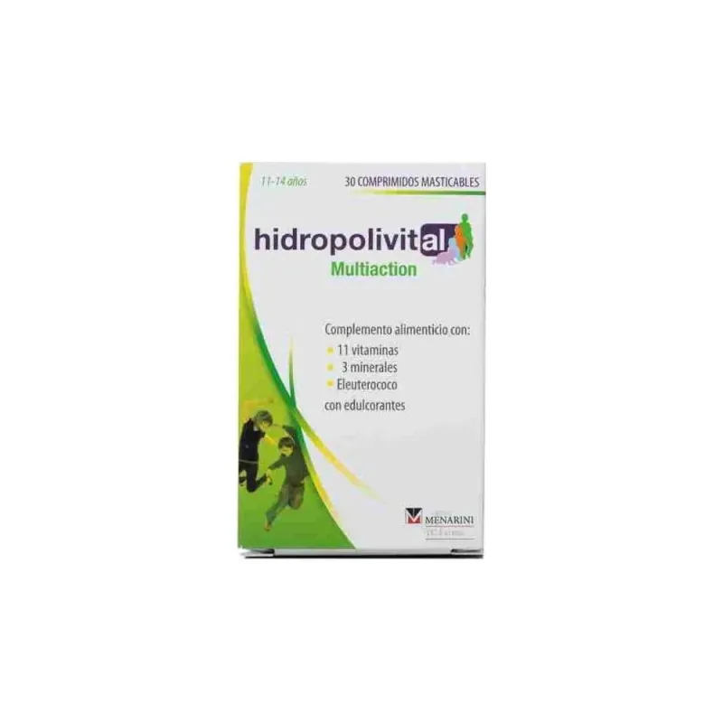 Hidropolivital multiaccion 30 comprimidos masticables