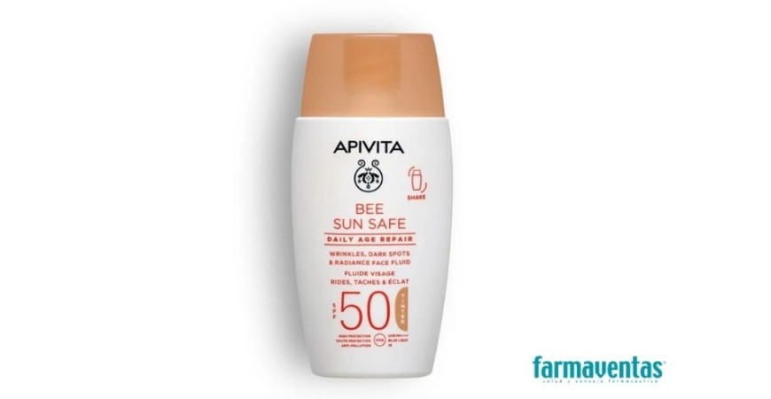 Apivita Bee Sun Safe, Reparación Antiedad Diaria Fluido facial