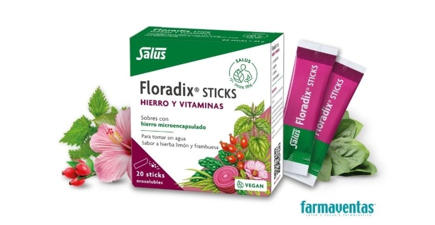 Floradix Sticks: una nueva solución para la suplementación con hierro desde la farmacia